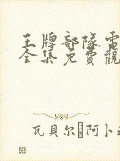 王牌部队电视剧全集免费观看