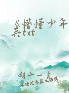 《懵懂少年》李兵txt