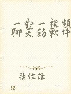 一对一视频收费聊天的软件