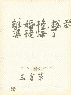 离婚后,总裁老婆后悔了