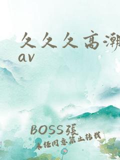 久久久高潮喷水av