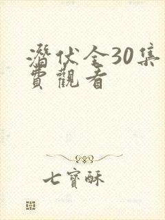 潜伏全30集免费观看