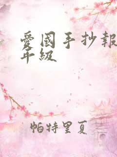 爱国手抄报一二年级