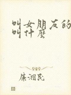 叫女朋友的弟弟叫什么