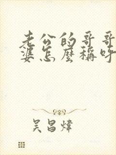 老公的哥哥的老婆怎么称呼