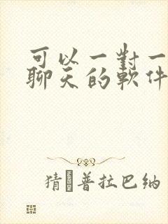 可以一对一视频聊天的软件有哪些