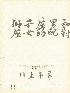 狮子座男和天秤座女的配对