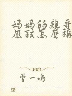 妈妈的亲哥哥我应该怎么称呼