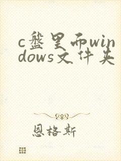 c盘里面windows文件夹太大怎么办