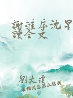 谢淮序沈星窈阅读全文