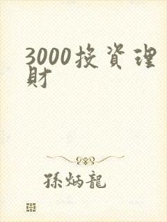 3000投资理财