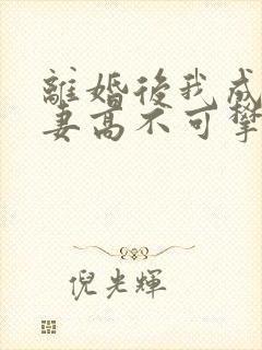 离婚后我成了前妻高不可攀的存在