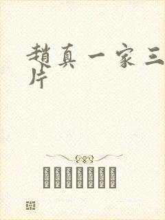 赵真一家三口照片