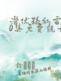 潜伏孙红雷全30集免费观看