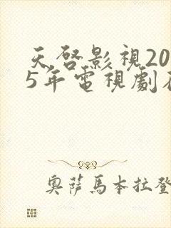 天启影视2025年电视剧在线观看