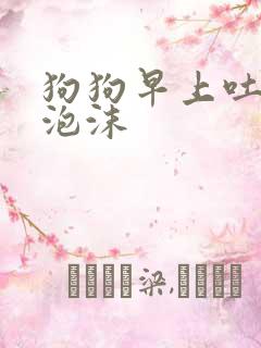 狗狗早上吐白色泡沫