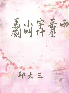 马小宇岳雨婷短剧叫什么