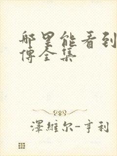 哪里能看到藏海传全集