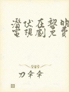 潜伏在黎明之前电视剧免费观看全集完整版