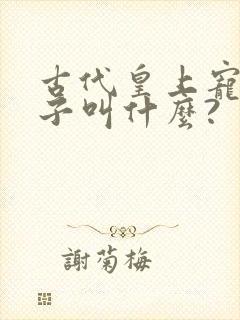 古代皇上宠幸妃子叫什么?