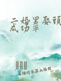 二婚男娶头婚女成功率