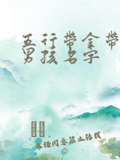 五行带金带火的男孩名字