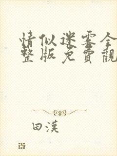 情似迷雾全集完整版免费观看