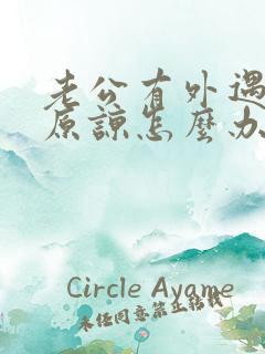 老公有外遇求我原谅怎么办