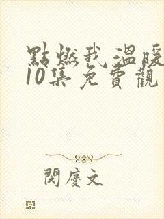 点燃我温暖你第10集免费观看