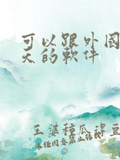 可以跟外国人聊天的软件