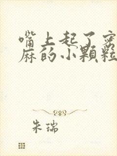 嘴上起了密密麻麻的小颗粒