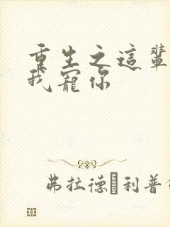 重生之这辈子换我宠你