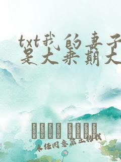 txt我的妻子是大乘期大佬下载