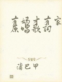 有妈才有家歌曲原唱歌词