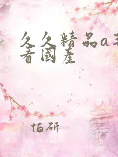 久久精品a毛片看国产