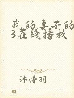 我的妻子的姐姐3在线播放