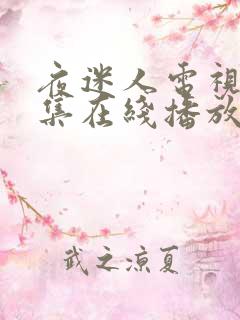 夜迷人电视剧全集在线播放免费观看