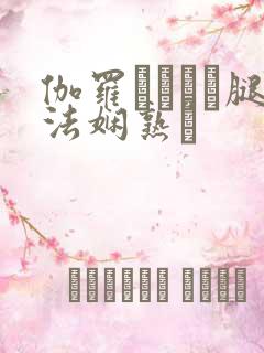 伽罗ちゃんが腿法娴熟を