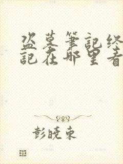 盗墓笔记终极笔记在哪里看