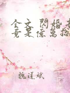 全文 闪婚老公竟是亿万总裁