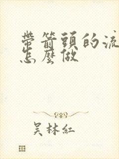 带箭头的流程图怎么做