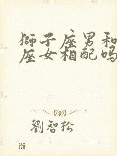 狮子座男和射手座女相配吗