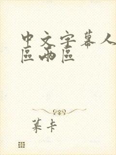 中文字幕人妻一区两区