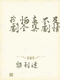 我怕来不及电视剧全集剧情介绍