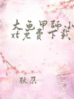 大龟甲师小说txt免费下载