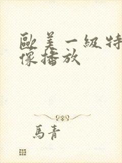 欧美一级特黄录像播放