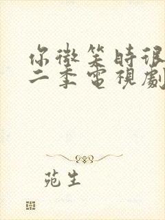 你微笑时很美第二季电视剧免费观看