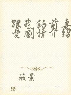 跟我的前妻谈恋爱剧情介绍