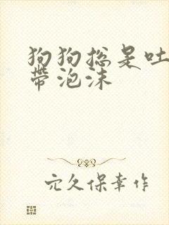 狗狗总是吐黄水带泡沫