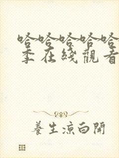 哈哈哈哈哈第4季在线观看